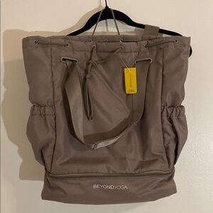 Beyond Yoga Brown Backpack